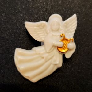 Lenox angel pin porcelain signed